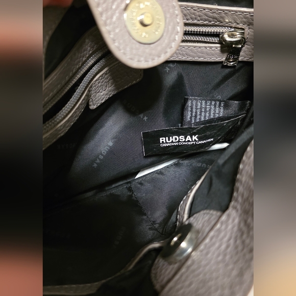 Rudsak ($445) Pamela Grey Pebble Leather Crossbody - Picture 9 of 15